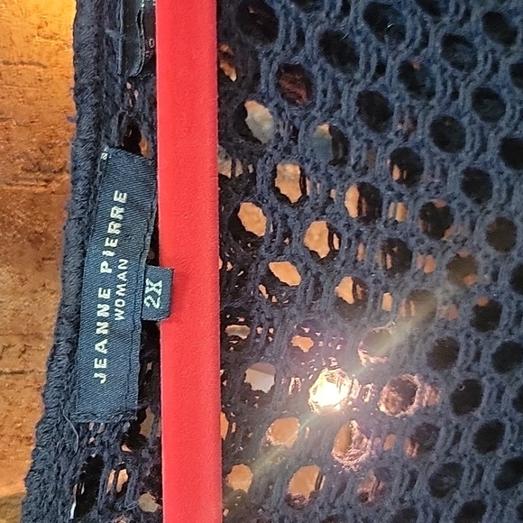 Pretty Jeanne Pierre cardigan black . Sixe 2X - Picture 3 of 4